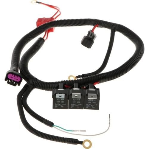 Dual Electric Cooling Fan Wire Harness Kit Easy and Convenient to Install and Use