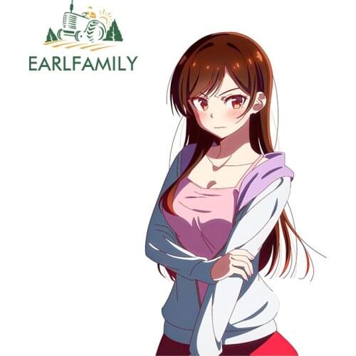 EARLFAMILY 13cm x 7.6cm for Mizuhara Chizuru Motorcycle Car Stickers Bumper Window Waterproof Fashion Scratch-proof Decal