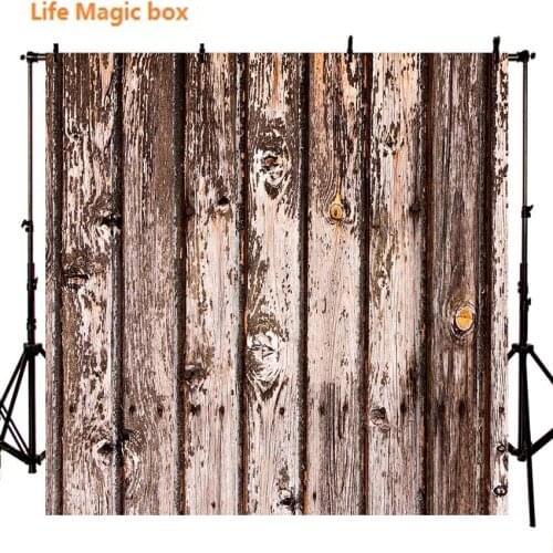 Backdrop Vinyl Header Retro Mottle Wood Board Foto-332