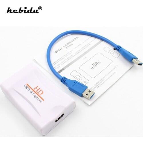 Kebidu New USB 3.0 Capture HD to USB3.0 Video Capture Dongle HD 1080P Drive Free Superior Capture Device For Windows Linux MAC