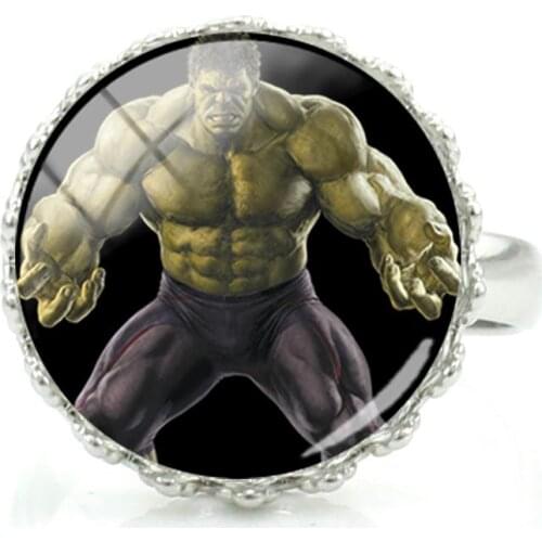 Disney Invincible Hulk Ring Marvel Picture Art Ring Crown Fashion Design Ring Personality Creative Design Jewelry For Friends