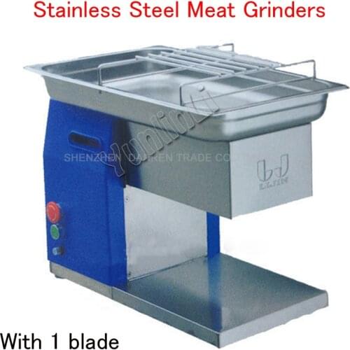 Commercial Stainless Steel Meat Grinders Electric Meat Slicer Meat Cutting Machine + Steady QH