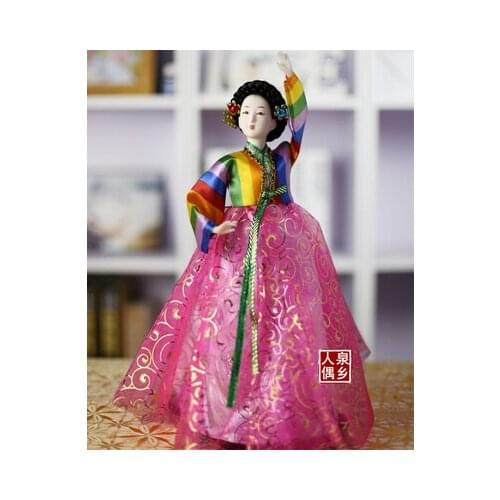 Korean household silk Man Doll Hanfu cuisine decoration gifts sculpture statue home decoration wedding