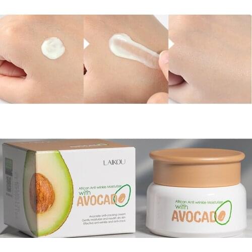 Korean Cosmetic Avocado Skin Care Face Lift Essence Tender Anti-Aging Whitening Wrinkle Removal Face Cream Hyaluronic Acid 35g