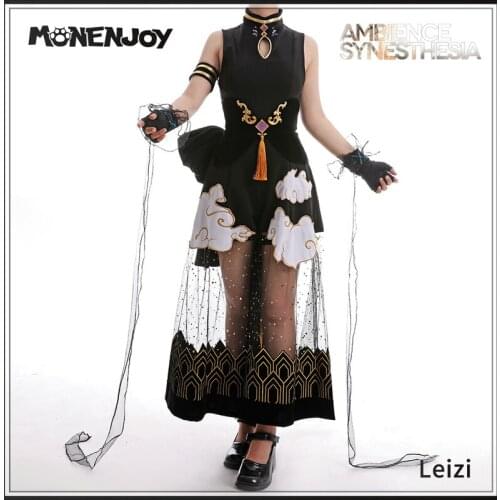 Monenjoy Arknights Leizi Cosplay Costume Ambience Synesthesia Game Cos Sets