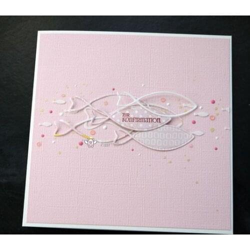 Mmao Crafts Metal Steel Cutting Dies New Fish card decoration Stencil For DIY Scrapbooking Paper/photo Cards Embossing Dies