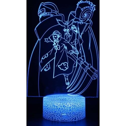 Cartoon character illusion series3dsmallnight light color3DNight Light ColorfulChildrens luminous toy dress up room samuraLED83