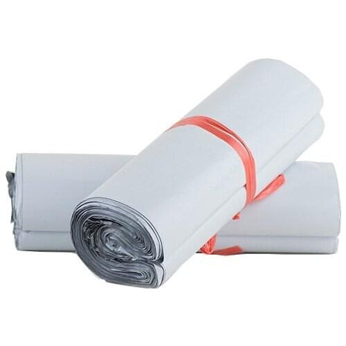 20cm*30m 100pcs/lot Poly Mailers Plastic Envelopes Shipping Bags White Shipping Bags Mailer Self-seal Adhesive Storage Bags 2020