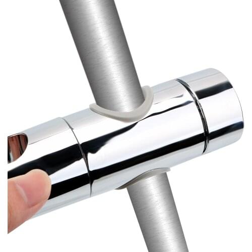 Adjustable Clamp ABS Bathroom Accessories 18-25mm Shower Head Holder Bracket Shower Slide Rail Bar Holder Universal