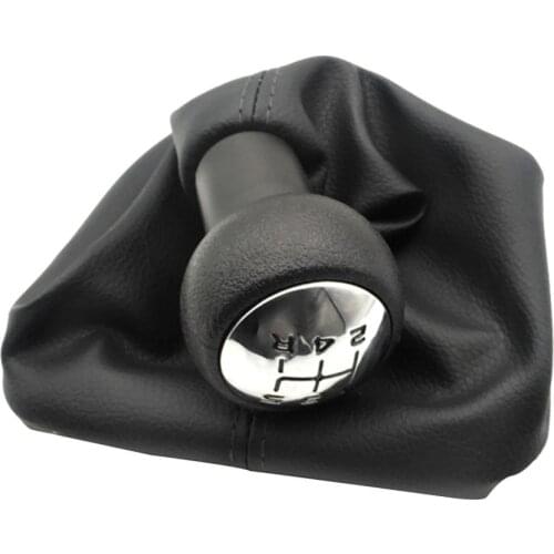 5 Speed Car Gear Knob for Peugeot 307 207 406 for Citroen C3 C4 C5 Shift Knob Shifter with Gaiter Boot Cover