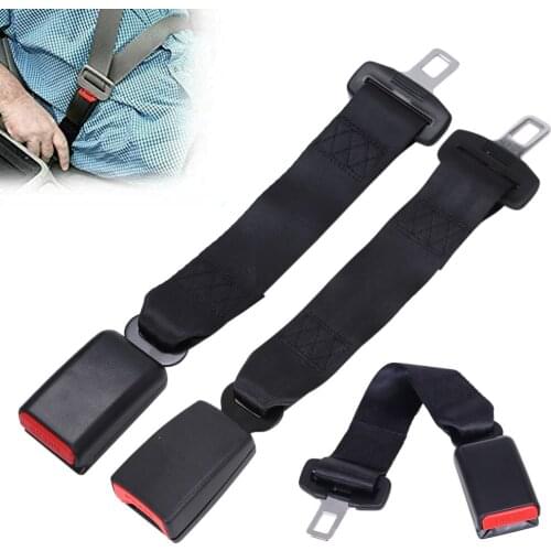 2pcs Universal Car Seat Belt Extender 36cm Safety Tongue Car Seat Belt Clip Extension Plug Buckle Seat Belt Clip