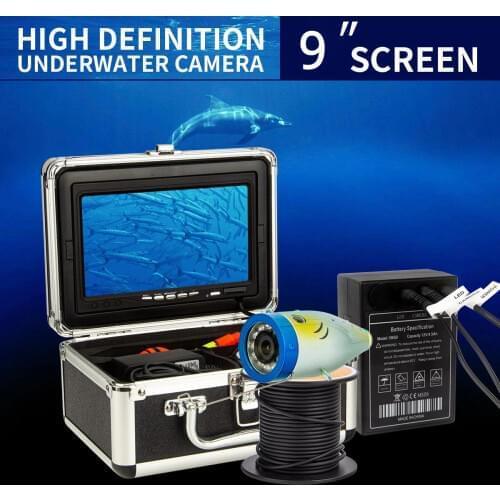 WF01plus Free DHL shipping 9" Inch 15M 1200TVL Fish Finder Underwater Fishing Camera underwater fishing with battery ,float