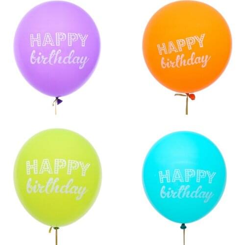 10 piece12inch Birthday party high quality balloons Birthday Party Decorations Kids Adult Baloons Birthday Send a roll of ribbon