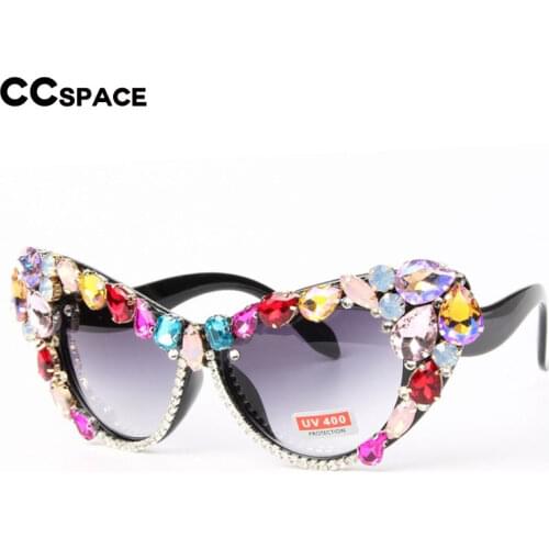 47121 Cat Eye Diamond Luxury Sunglasses Men Women Fashion UV400 Glasses