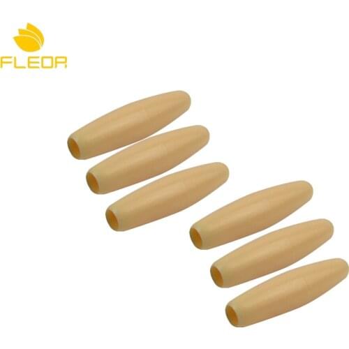 FLEOR 6pcs Yellow Plastic Guitar Tremolo Arm Tips Whammy Bar Tips 5mm for FD Strat Style Guitar Parts