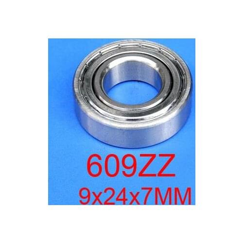 609ZZ miniature radial ball bearing 609Z shielded deep groove ball bearings 609 ZZ 9x24x7MM