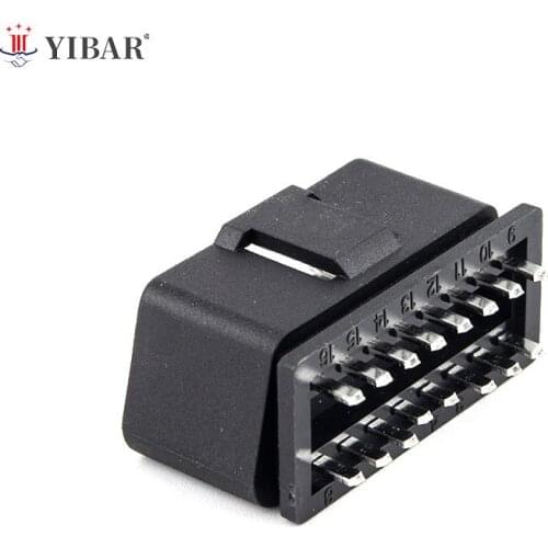 Car OBD2 Connector 16pin Male Plug 16 Pin OBD II OBD2 Diagnostic-tool Cable Terminal Connector Plug