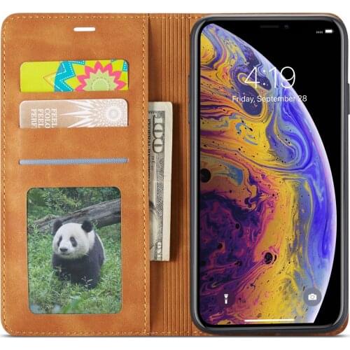 Vintage Pattern IPhone XR Case Clamshell Card Holder for Phone Imitation Leather Mobile Phone Accessories Iphone XR Case