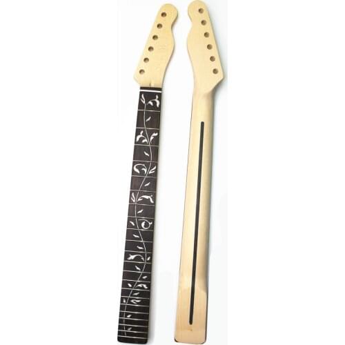 22 Frets Maple Electric Guitar Neck Tree Of Life Fingerboard No Paint Musical Instruments Accessories Parts