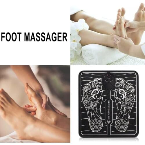 EMS Intelligent Electric Foot Massage Device Pulse Acupuncture USB Foot Massager Relieve Pain Health Care Patch Stimulator