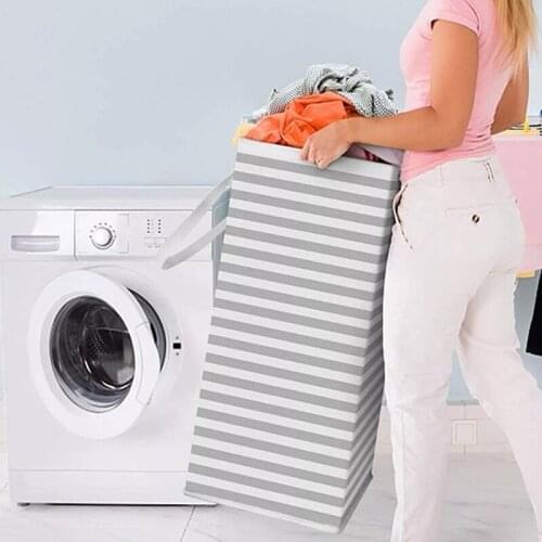 75L Laundry Basket Large Clothes Storage Basket Storage Bag With Extended Handle For Storage Basket In Bedroom Foldable Hamper