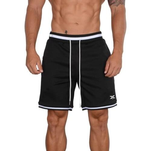 Summer Men Sporting Shorts Bodybuilding Sweatpants Fitness Short Jogger Casual Gyms Men Shorts Training Quick Dry Black Pants