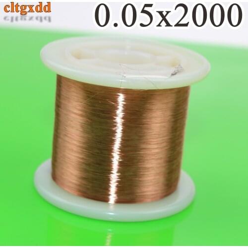 0.05mm,2000m Copper Wire Polyurethane enameled wire QA-1-155 0.05 mm x 2000 meters/pc