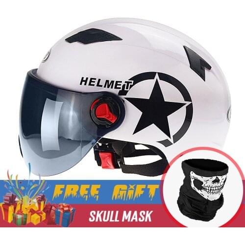 Motorcycle Helmet Scooter Bike Open Face Half Baseball Cap Anti-UV Safety Hard Hat Motocross Helmet Multiple Color Protect