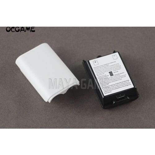 OCGAME 20pcs/lot Black White AA Battery Shell back Cover Holder Case Parts for xbox360 Xbox 360 Wireless Controller