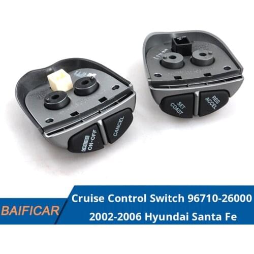 Baificar Brand New Genuine Steering Wheel Cruise Control Switch 96710-26000 For 2002-2006 Hyundai Santa Fe