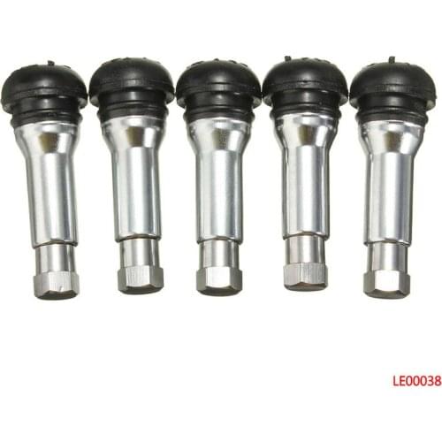 NEW 5Pcs Of Car Chrome Alloy Copper Tubeless TR414 Rubber Wheel Tyre Valve Dust Cap TPMS Fits For STANDARD 11mm Rim Hole
