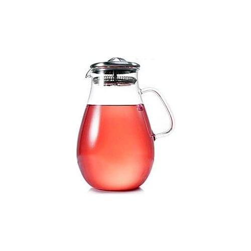 1800ml Heat-resistant Glass Tea Pot Large Capacity Clear Flower Tea Water Kettle With Strainer Wedding