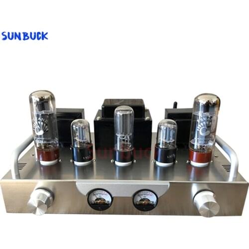 Sunbuck VU meter Sparta X1 Vacuum Tube Power Amp HiFi 6N9P EL34 5Z3P Tube Amplifier DIY kit