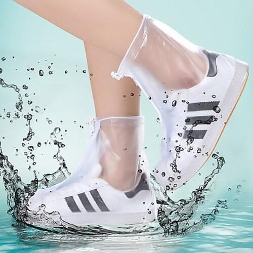 2019 New Outdoor Rain Shoes Boots Covers Waterproof Slip-resistant Overshoes Galoshes Travel for Men Women Kids