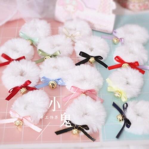 Japanese Lori ponytail headband hair ring floating head rope cute girl heart cute Sen female hair rope terry hair ties jewelry