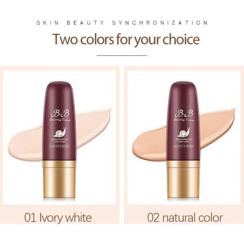 1pc BB Cream Professional Makeup Beauty Isolation Concealer Moisturizing Face Liquid Foundation Cream 2 Colors Base Cosmetics