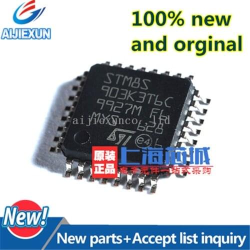 10Pcs 100%New and original STM8S903K3T6C LQFP32 MCU 8-Bit STM8S STM8 CISC 8KB Flash 3.3V/5V 32-Pin LQFP Tray in stock