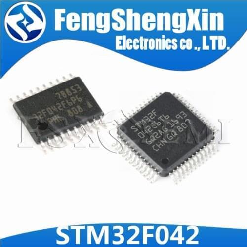 10pcs 100% New STM32F042K6T6 STM32F042C6T6 STM32F042F6P6 TSSOP20 LQFP48/64 32-bit MCU