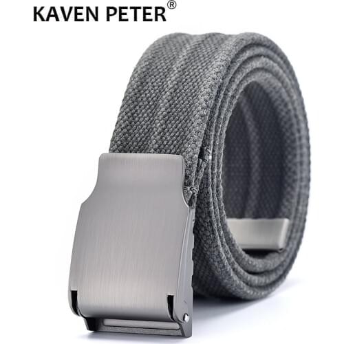 Men Tactical Belt High Quality Canvas Belts For Jeans Male Casual Strap Ceintures Military Belt Outdoor Alloy Buckle One Size