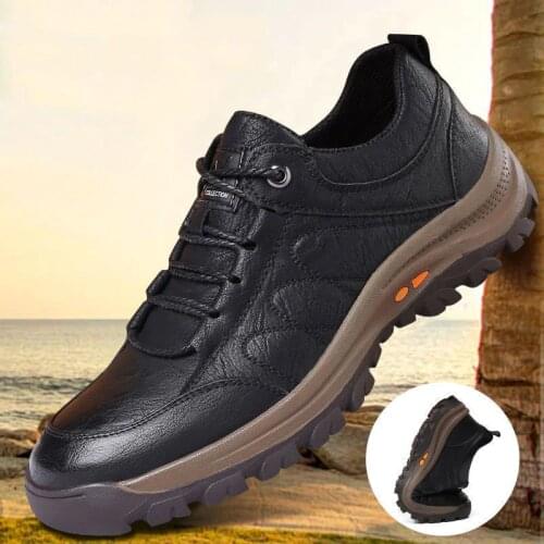 2020 new fashion mens casual leather shoes ins classic outdoor sports hiking shoes hiking shoes men