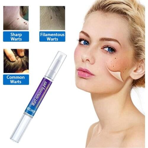 3mL For Common Warts Skin Tag Skin Care Plantar Wart Remover Corn Callus Remover Natural Removal Liquid Pen Stops Regrowth
