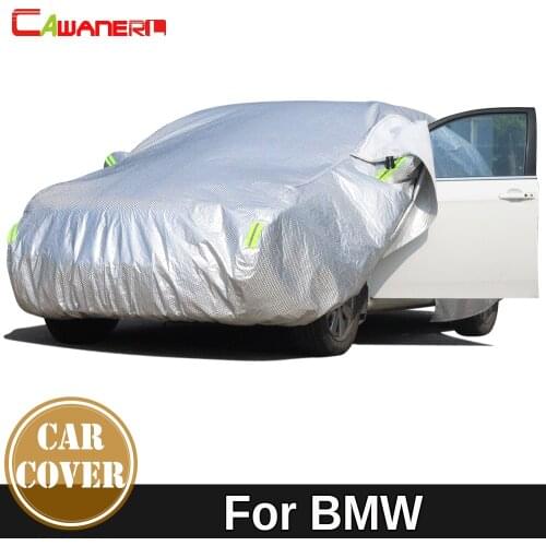Cawanerl Thicken Car Cover Waterproof Sun Rain Snow Resistant Cover For BMW 7 Series E23 E32 E38 E65 E66 F01 F02 F03 F04 G11 G12
