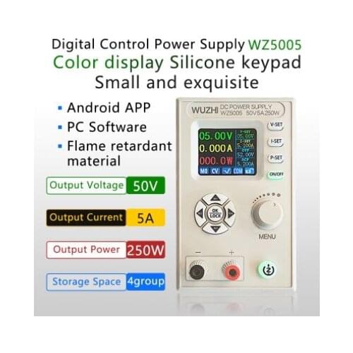 DC DC Buck Converter CC CV 50V 5A Power Module Adjustable Regulated laboratory Variable power supply communication WZ5005