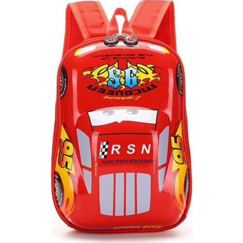 Disney Children Cartoon Cars Backpack For Girls Spiderman car boys pattern bag Kindergarten Schoolbag Cute birthday gift