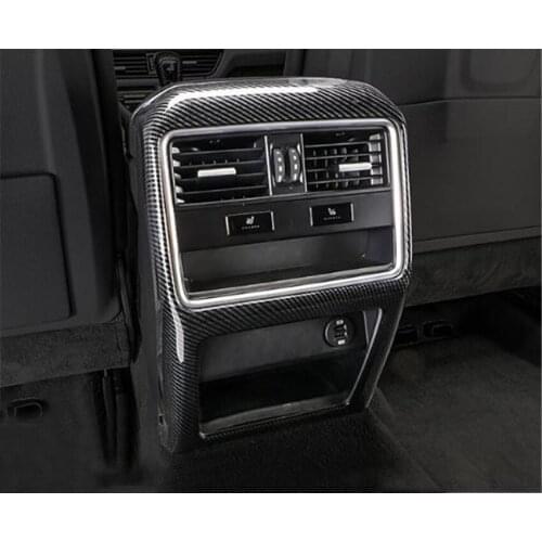 For Porsche Cayenne 2018 2019 2020 Car Styling Rear Seat Air Conditioning Vent Cover Trim Anti AC Outlet Interior Accessories