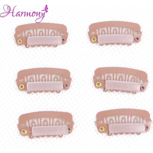 Harmony Plus Hair 500pcs 2.3cm hair snap wigs clips for machine weft hair extension clip professional salon accessories