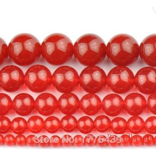 Factory Price Red Carnelian Agat Round Gem Onyx loose stone Beads 4mm 6mm 8mm 10mm 12mm 14mm Pick Size For Jewelry Making
