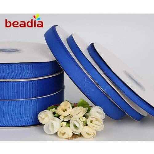 5 Yards/lot 7-38mm Blue Colour Grosgrain Ribbon Pretty Decorative Gift Wrap Wedding Christmas Crafts Good Quality DIY material