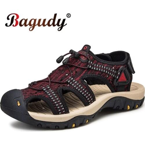 Summer Breathable Mesh Mens Sandals Comfortable Man Casual Shoes Fashion Slippers Men Sneakers Outdoor Beach Wading Mens Shoes