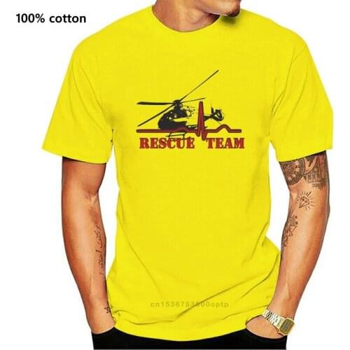 2020 Hot sale T-Shirt Air Rescue Plane Eurocopter EC 135 Rescue Flight "DTG Grafik"funny tee fashion print design